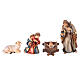 Tyrolean stable with Holy Family 3 pcs, 9 cm Rainell nativity Valgardena s2