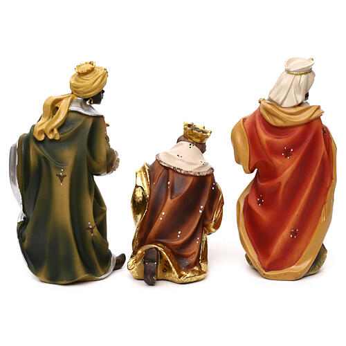 Complete nativity set Mathias model in colored resin 19 cm 7