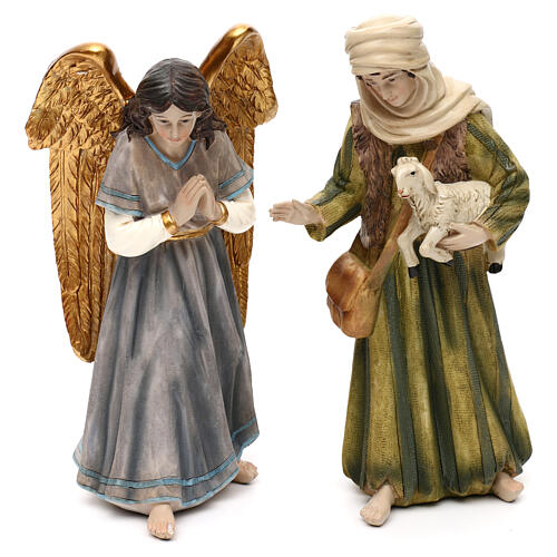 Full nativity set Orient style, in colored resin 25 cm 4