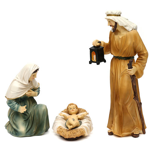 Nativity scene set in painted resin, Eastern style 24 cm 5