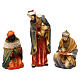 Complete nativity set Orientale style in colored resin, 24 cm s2