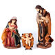Nativity scene set in painted resin 40 cm s2