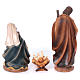 Nativity scene set with manger, in colored resin 40 cm s5