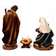 Complete Nativity set with manger, in colored resin 30 cm s6