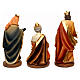 Complete Nativity set with manger, in colored resin 30 cm s7