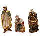 Nativity scene set in painted resin with musician 20 cm s4