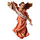 Figura anjo cor-de-rosa Val Gardena presépio Original peças altura média 12 cm s1