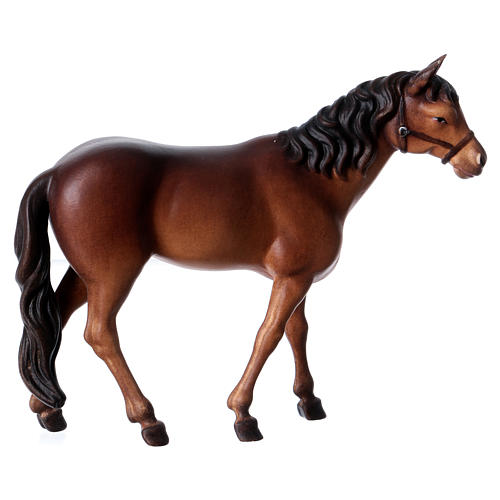Cavallo in piedi Valgardena 12 cm presepe Original 1