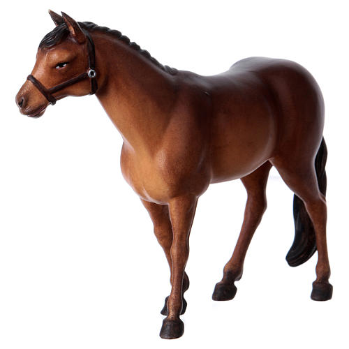 Cavallo in piedi Valgardena 12 cm presepe Original 2