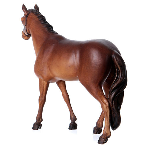 Cavalo de pé Val Gardena presépio Original peças altura média 12 cm 4