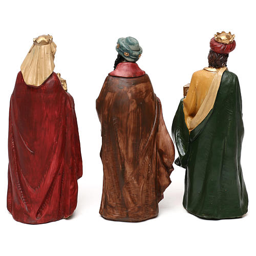 Presepe 8 personaggi in resina per presepi 18 cm 4