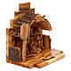 Nativity scene with cave in Bethlehem olive wood 15x15x10 cm s4