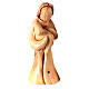 Nativity scene in olive wood from Bethlehem with stable and palm tree 15 cm s6