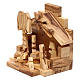 Nativity scene with cave in Bethlehem olive wood 10x15x10 cm s2