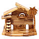 Nativity scene with cave in Bethlehem olive wood 20x20x10 cm s4