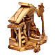 Olive wood Nativity Scene and stable from Bethlehem 20x20x10 cm s3