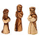 Nativity Scene in olive wood from Bethlehem with palm and star 20x20x15 cm s3