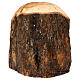 Cabaña con Natividad 3 piezas de madera de olivo Belén 25x20x15 cm s6