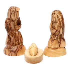 Nativity scene with cave in Bethlehem olive wood 20x30x20 cm