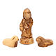 Nativity scene with cave in Bethlehem olive wood 20x30x20 cm s3