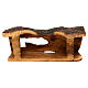 Capanna con presepe in legno d'ulivo Betlemme 20x50x15 cm s2