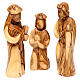 Set Natividad 12 piezas de madera de olivo de Belén 22 cm s3