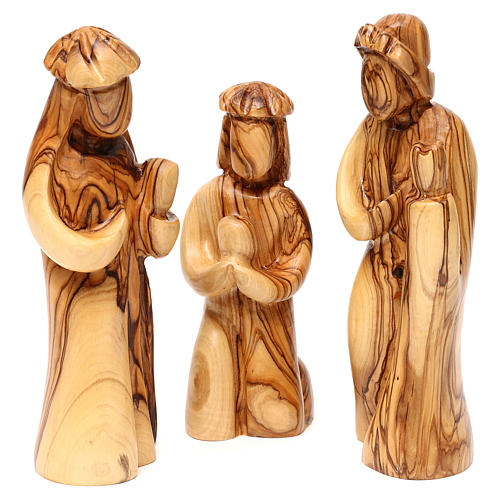 Natividade 12 peças em madeira de oliveira de Belém 22 cm de altura média 3