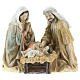Complete Nativity 3 parts 30 cm resin s3