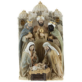 Nativity scene 3 pieces 30 cm in resin