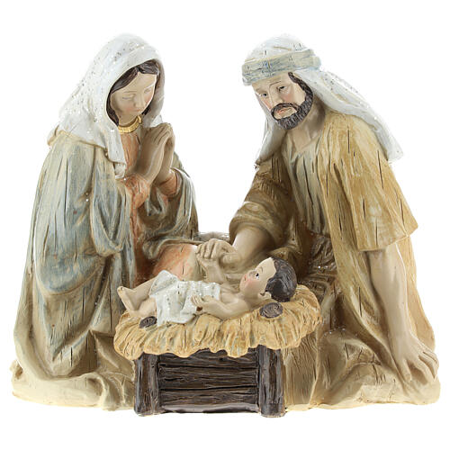 Nativity scene 3 pieces 30 cm in resin 3