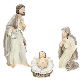 Nativity scene set 25 cm in resin, 9 pcs