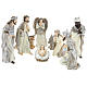 Nativity scene set 25 cm in resin, 9 pcs s1
