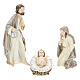 Complete Nativity set 25 cm in resin, 9 pcs s2