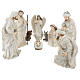 Nativity scene set 44 cm in resin, 9 pcs s1