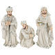Nativity scene set 44 cm in resin, 9 pcs s6