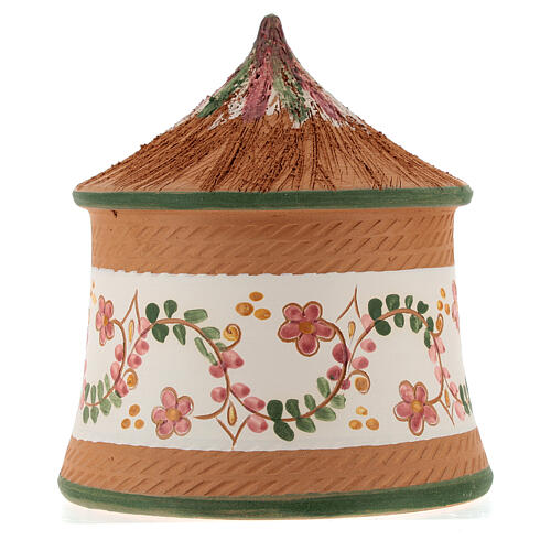 Stajenka z bożonarodzeniową sceną 4 cm, kolorowa stylizacja, 15x10x10 cm, Deruta 5