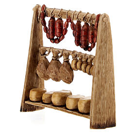 STOCK Charcuterie and cheese stall for Moranduzzo Nativity Scene with standing figurines of 6 cm