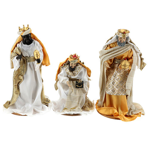 Complete Nativity scene set in painted resin, 10 characters, 40 cm 4