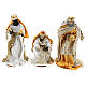 Complete Nativity scene set in painted resin, 10 characters, 40 cm s4