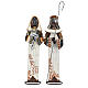 Stylized Holy Family set of 2 metal statues h 63 cm s1