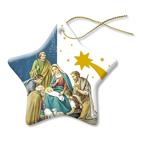 Adorno de Natal Cerâmica Presépio Natividade 1