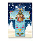 Cross-shaped Christmas decoration with Nativity Scene and "È Natale ogni volta che sorridi" prayer s3
