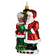 Christmas tree decoration Mr and Mrs Santa Claus in blown glass s3