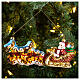Papá Noel con Renos adorno vidrio soplado Árbol Navidad s2