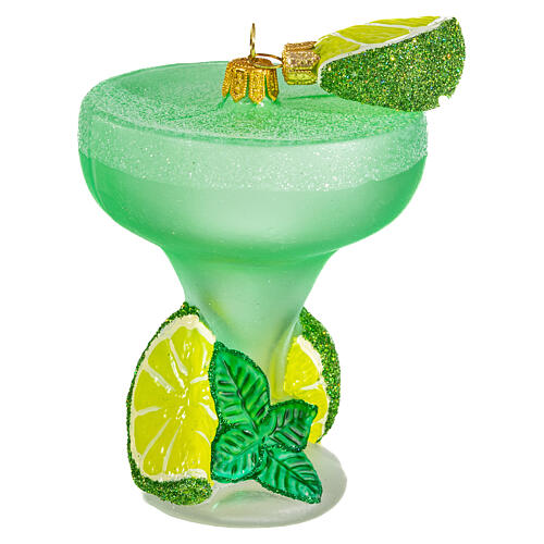 Margarita-Cocktail, Weihnachtsbaumschmuck aus mundgeblasenem Glas 3
