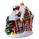 Blown glass ornament, Gingerbread house s3