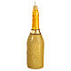 Champagne bottle blown glass Christmas tree decoration s4