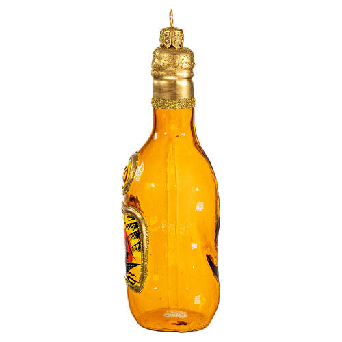 Rumflasche, Weihnachtsbaumschmuck aus mundgeblasenem Glas 4
