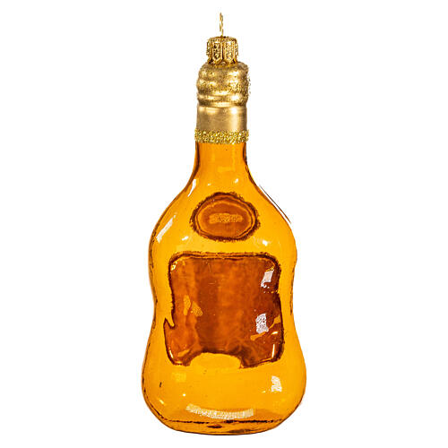 Bottiglia Rum vetro soffiato decoro albero di Natale  5