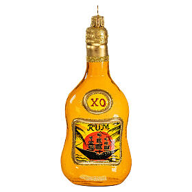 Butelka rumu szkło dmuchane dekoracja choinkowa